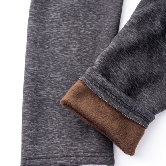 2 JustCozy Fur Lined Leggings Bundle (Latte & Fog) XS-S - Picture 4 of 7